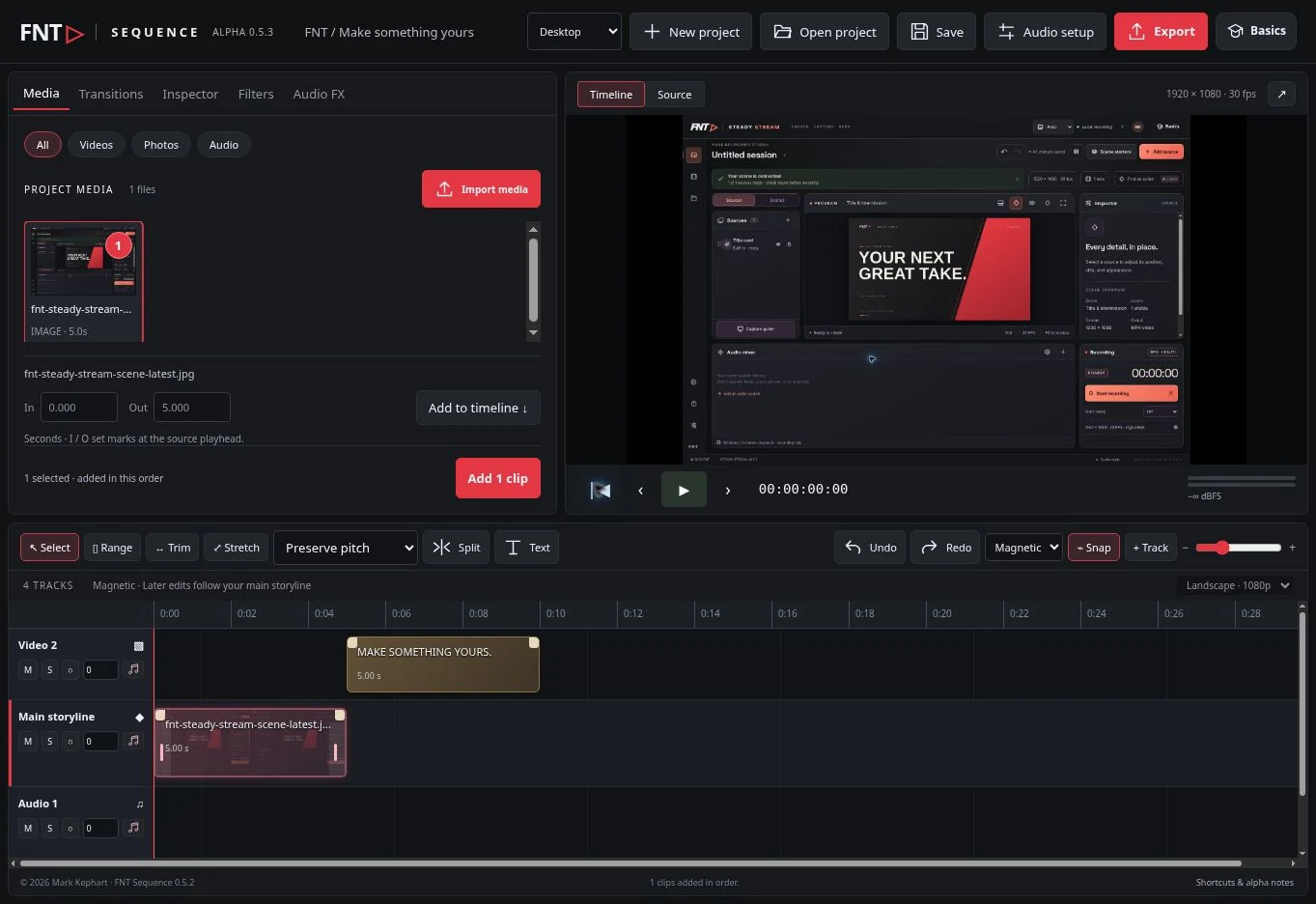 FNT Sequence current interface